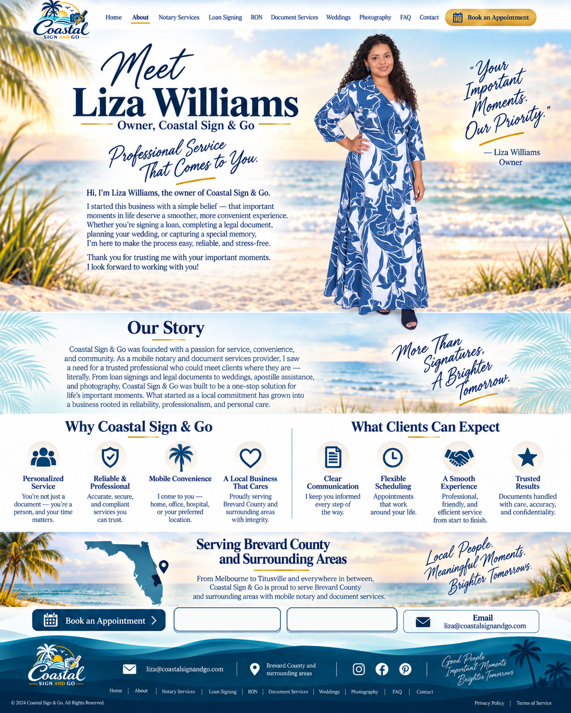 About page for Coastal Sign & Go