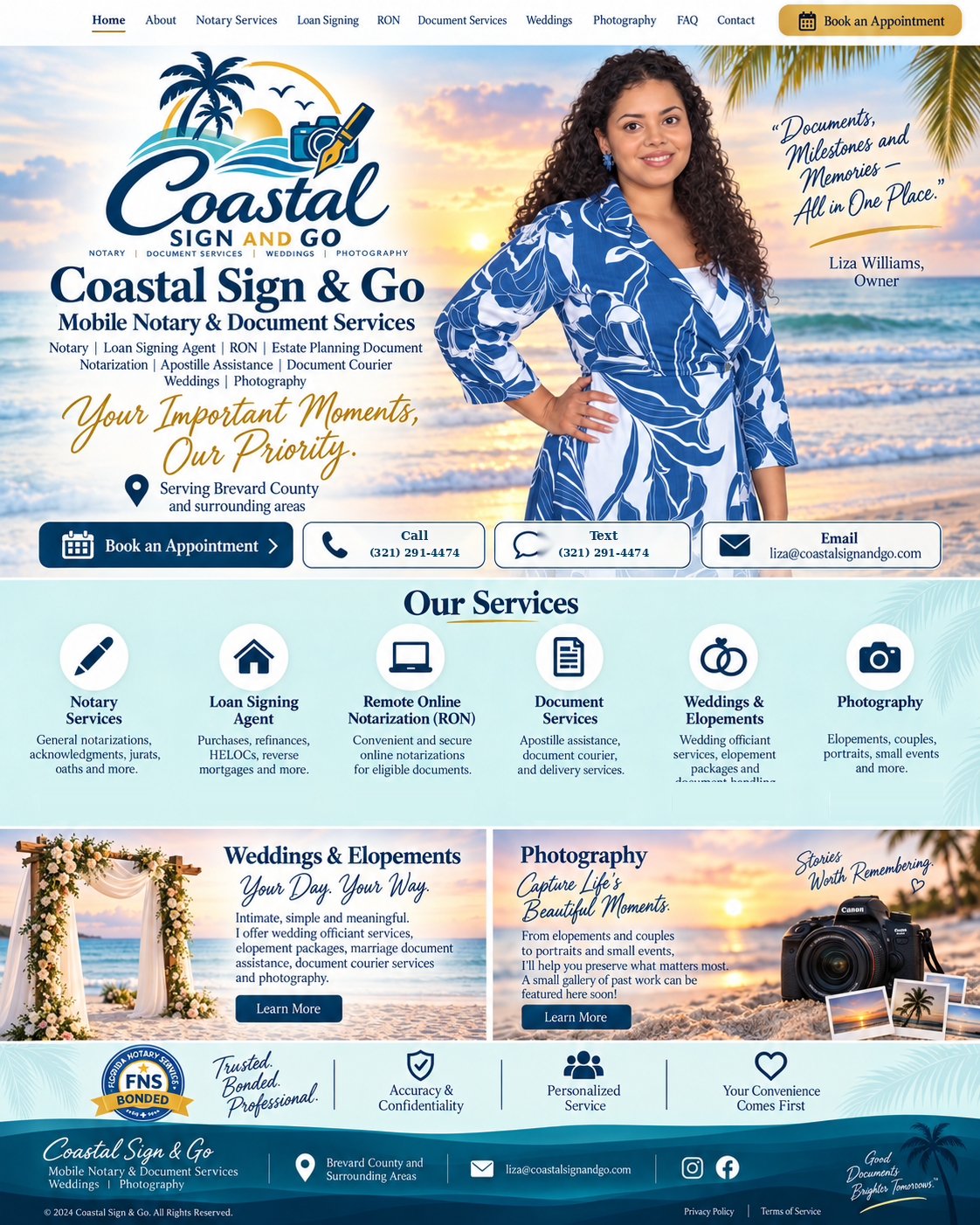 Home page for Coastal Sign & Go